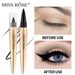 „Missrose Cool Black Rich Eyeliner“ spalvotas akių pieštukas, atsparus vandeniui, nesitepantis akių pieštukas_voghion.com
