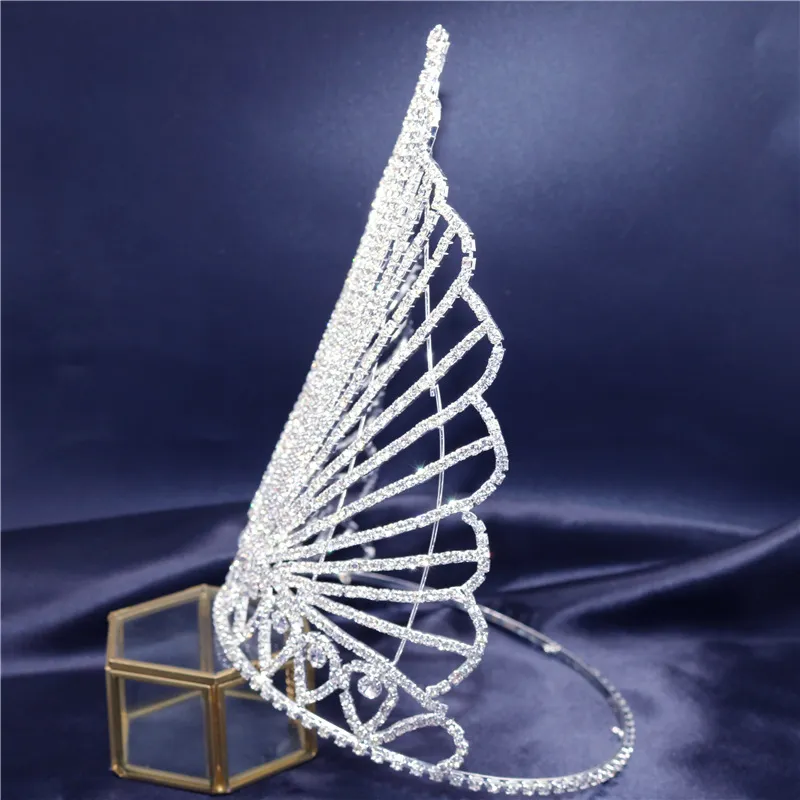 Nouvelle couronne scintillante avec diamants d'eau et accessoires de luxe exquis pour diadème de mariée_voghion.com