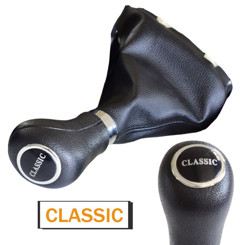 Automatic AT Car Shift Gear Knob With Leather Boot For Mercedes Benz C Class W203 W209 CLASSIC AVANTGARDE ELEGANCE_voghion.com