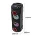 Sing-e ZQS6208 Doppio altoparlante Bluetooth RGB da 6 pollici Microfono ad alta potenza per esterni Square Dance Karaoke Audio_voghion.com