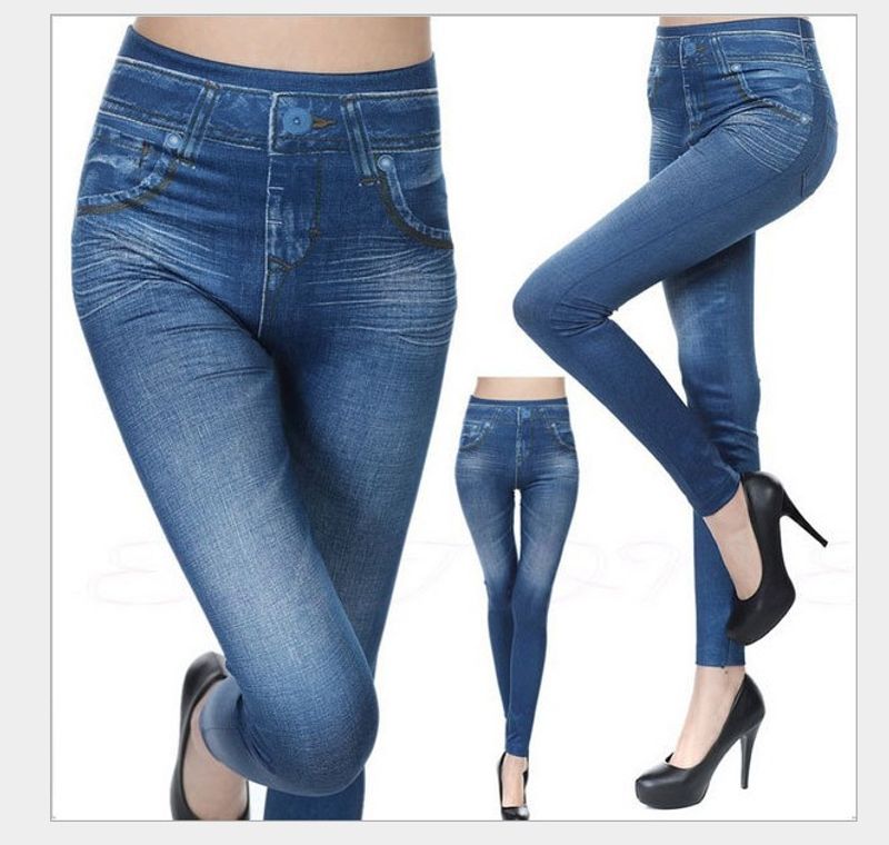 Dameskleding Denim Leggings Lente en herfst Hoge taille Buitenkleding Broeken_voghion.com