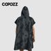 COPOZZ Surf Poncho Towel Adult Beach Blanket Wetsuit Changing For Surfing Swim Quick-Dry Microfiber Hooded Robe_voghion.com