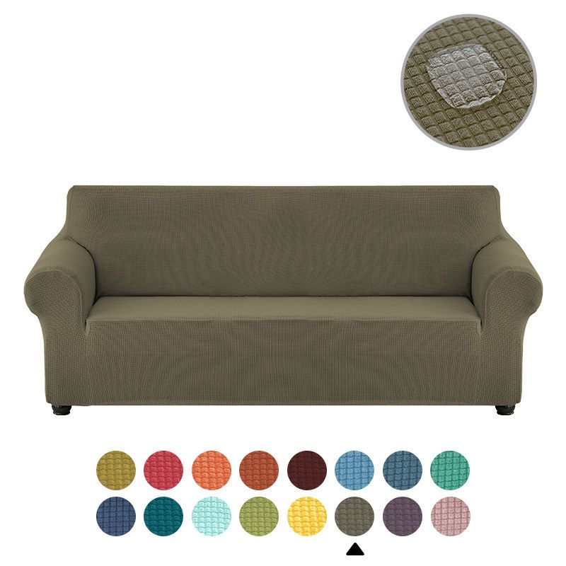 sofa cover all inclusive elastic solid color sofa cushion thickened four seasons sofa cover cloth_voghion.com