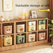 Large Capacity Lid Box Multi-Functional Desktop Organizer New Household Cartoon Pattern Storage Bin_voghion.com