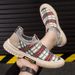 One step socks shoes 2024 summer new mesh breathable shoes lazy shoes mesh sports casual men's shoes cloth shoes_voghion.com