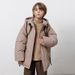 "Boys' Mid-Length Down Jacket – Warm Winter Coat For Kids (3-8Y) | Black/Grey/Dark Blue/Khaki | 130-170cm"_voghion.com