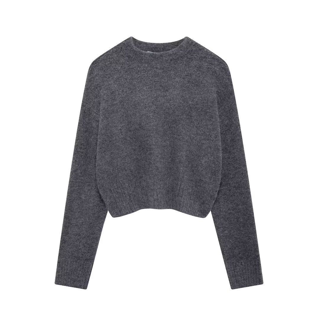 ZARZ Custom Style New Women's Fashion Classic Soft Short Knit Sweater5536200_voghion.com