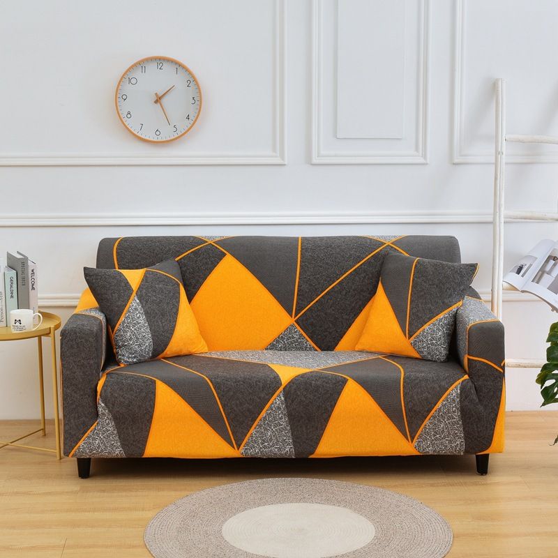 Minimalist Stretch Sofa Covers – Slip-Resistant, Full Set (90–300cm) | Geometric & Nature-Inspired Prints For Sectional Couches​_voghion.com