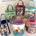 Cute Puppy Cylinder Handheld Canvas New Korean Style Girly Lunch Large Capacity Cartoon Bucket Bag_voghion.com