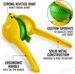 Zulay Metal Lemon Squeezer - Premium Manual Press | Citrus Juicer | Rust-Proof | Kitchen Essential_voghion.com