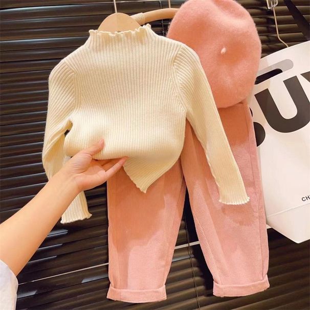 Mamm & Kanner Kanner Wanterkleeder fir Meedercher Neijoerschgréiss, roude Wollkostüm, Kannerbaby, modesch a léif_voghion.com