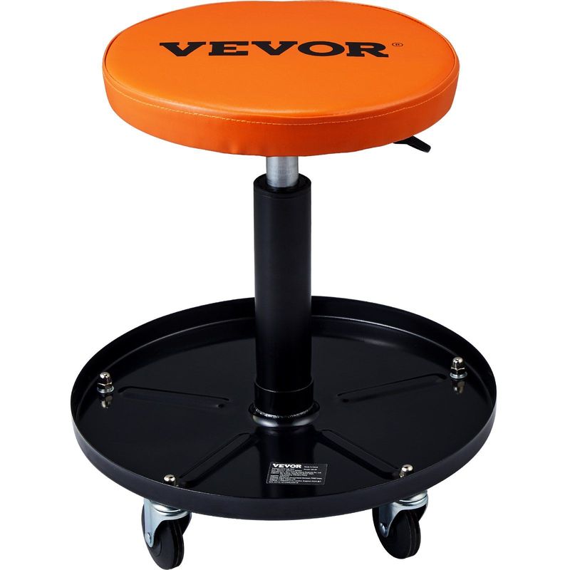 VEVOR Adjustable Mechanics Rolling Creeper Seat Stool Tool Tray For Shop Garage_voghion.com