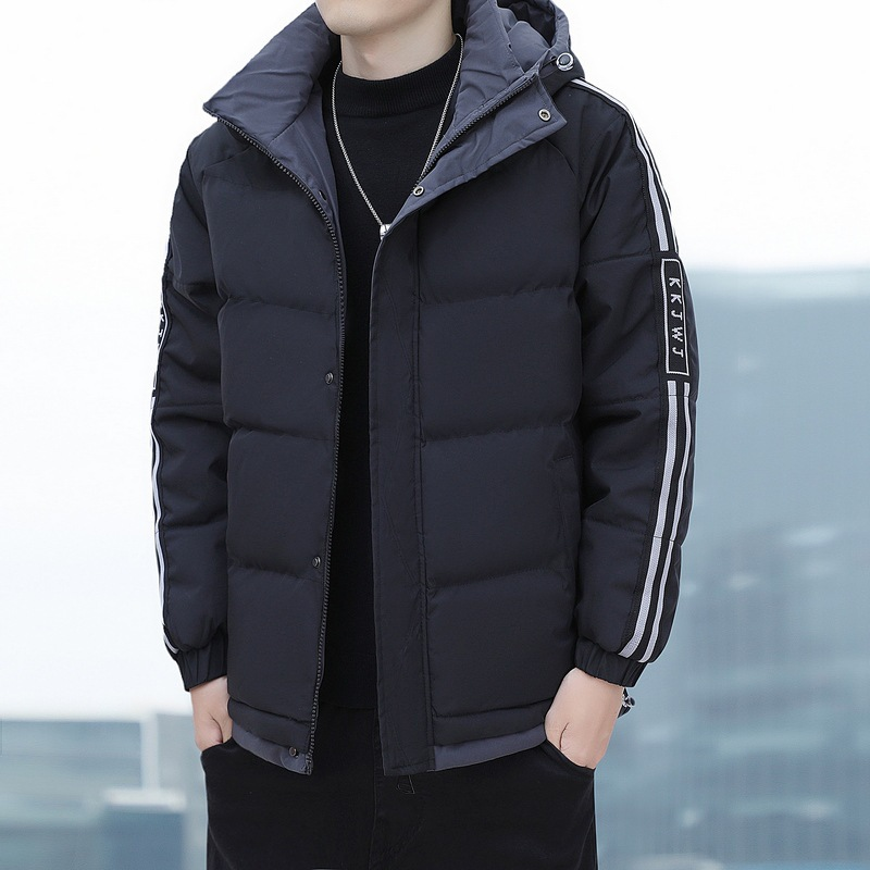 Giacca invernale imbottita in cotone da uomo 2023, nuovo stile, giacca calda e spessa imbottita in cotone da uomo, giacca alla moda con cappuccio all'ingrosso_voghion.com