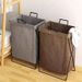 Foldable Net Red Storage Basket Household Dirty Hamper Bathroom Clothes Bin_voghion.com