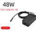 48W Power Adapter Suitable For Microsoft Surface Pro 1/2 - 12V 3.6A Magnetic Fast Charger_voghion.com