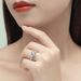 Anello in argento sterling per donna Nuovo classico anello con quattro griffe e diamanti Moissanite da 2 ct Anello con diamanti veri_voghion.com