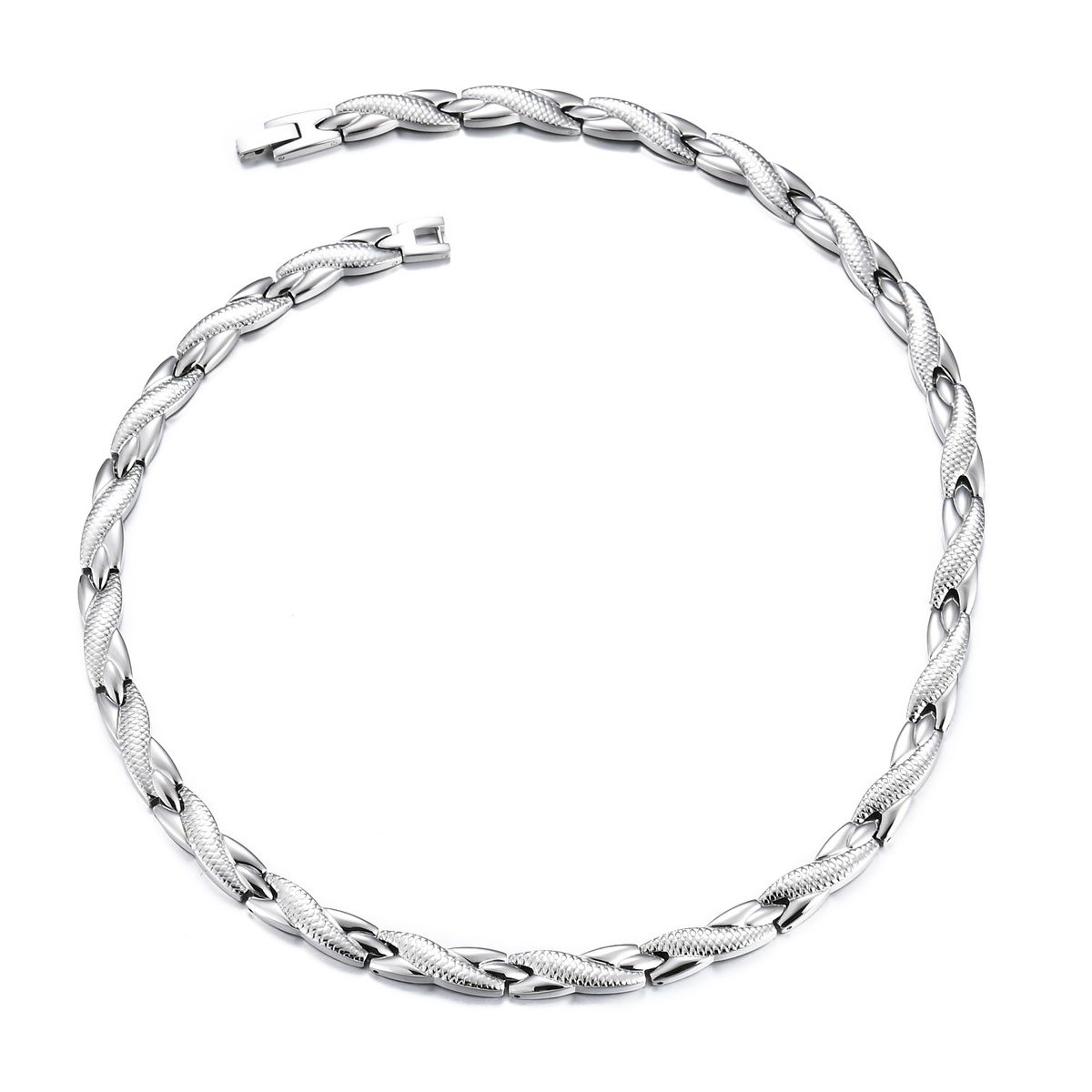 Sárkánymintás germánium divatos ékszer rozsdamentes gallérmágnes titán acél nyaklánc férfiaknak_voghion.com