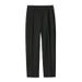Men's Slim Fit Casual Trousers - Straight Leg Comfort Pants With Soft Drape For Office & Daily Wear (Black, Dark Grey, Khaki)_voghion.com