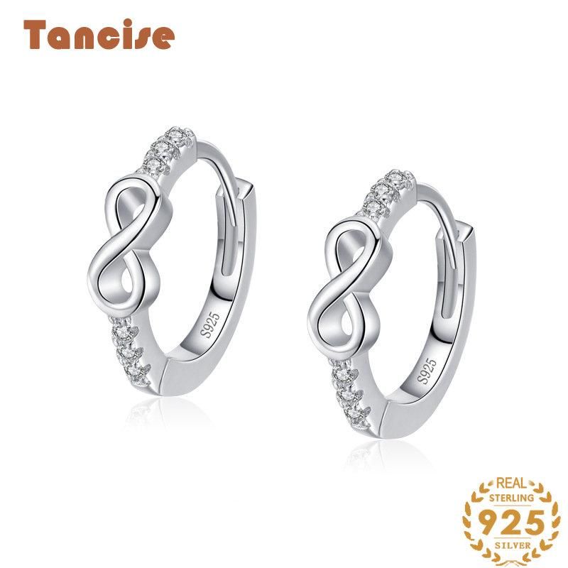 Tancise Silber Zirkon Ohrringe Tropfen Ohrringe für Frauen Hochzeit Party Geschenke_voghion.com