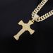 Ciondolo unisex in lega con croce e diamanti, da uomo, alla moda, stile rap hip hop, catena cubana_voghion.com