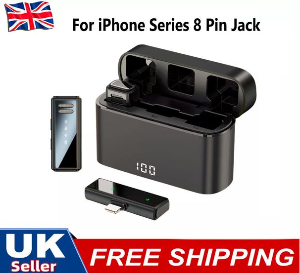 Wireless Lavalier-mikrofon Audio Video Aufnahmen Mini Mic Für IPhone Android_voghion.com