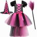 Mutter & Kinder Kinderkleid Hexenrock Halloween Performance Kostüm Hexe Rollenspiel Mädchen Tutu Rock_voghion.com