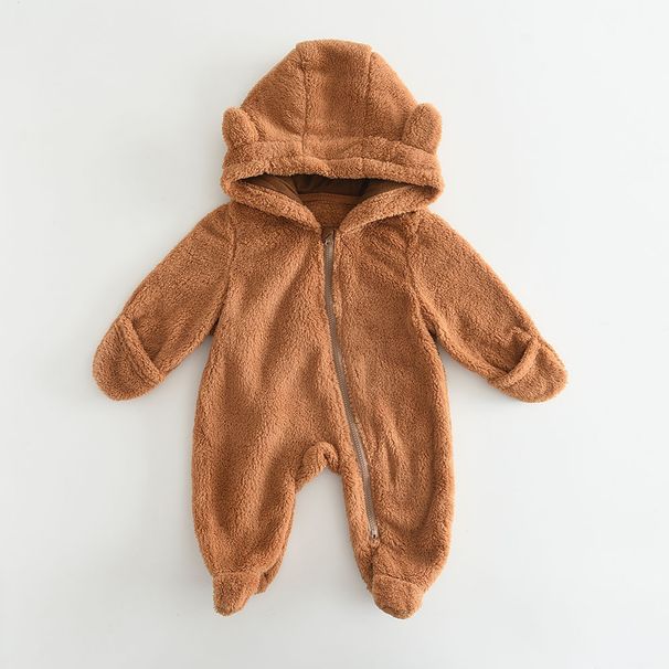 Kids Clothing bunny hooded jumpsuit baby crawling clothes_voghion.com