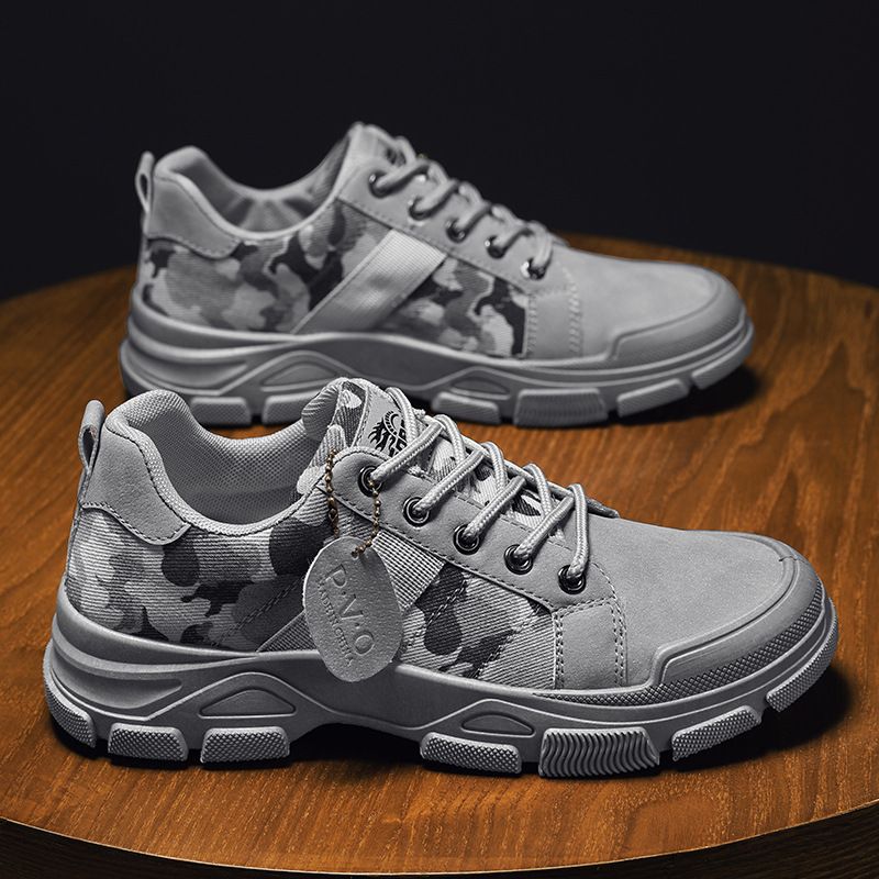 Neue Board atmungsaktive Camouflage trendige Casual Workwear Low Top Canvas Herrenschuhe_voghion.com