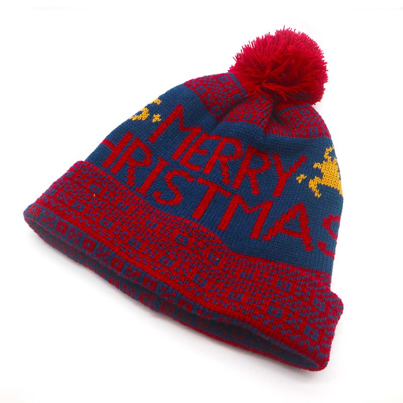 Vintermode alsidig julehue fleece fortykket termisk pulloverhue udendørs vindtæt uldhue til voksne_voghion.com