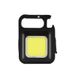 1 linterna LED pequeña COB recargable, llavero, minilinterna, 4 modos de luz, luz de bolsillo portátil con base magnética_voghion.com