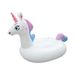Φουσκωτό Unicorn Ride για ενήλικες Rainbow Pony Row Pool Party Swimming Circle_voghion.com