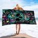 Colored Skeleton Beach Towel, Superfine Fiber Beach Towel, Bath Towel, Versatile Square Towel, Beach Towel_voghion.com