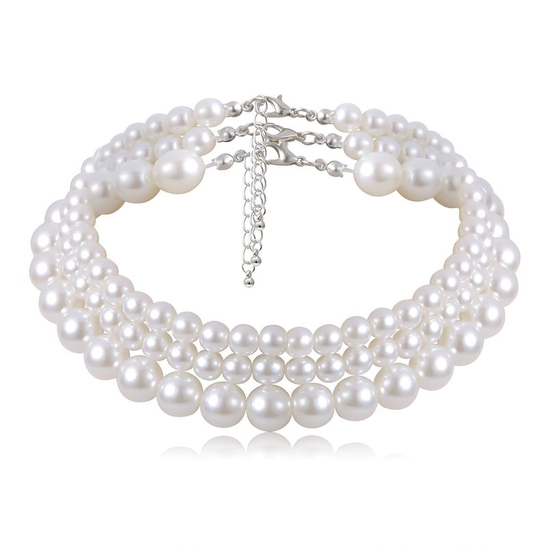 Bohemian Style Fashion Multi-layered Necklaces Popular Street Photography Pearl Necklaces_voghion.com