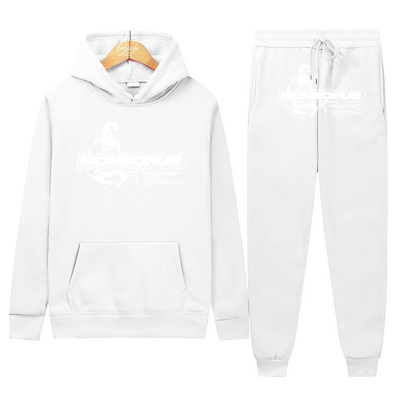 2024 trendy brand NONEO street Y2K printed hoodie hip-hop two-piece set_voghion.com
