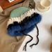 Cappello da pescatore in pelliccia di coniglio all'ingrosso per donna, caldo cappello lavorato a maglia patchwork autunnale e invernale, pullover antifreddo_voghion.com