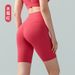 Elasticity Barely There Lycra Yoga Fitness For Women Tummy Control Peach Lift High Waist Line Sports Shorts Five Points_voghion.com
