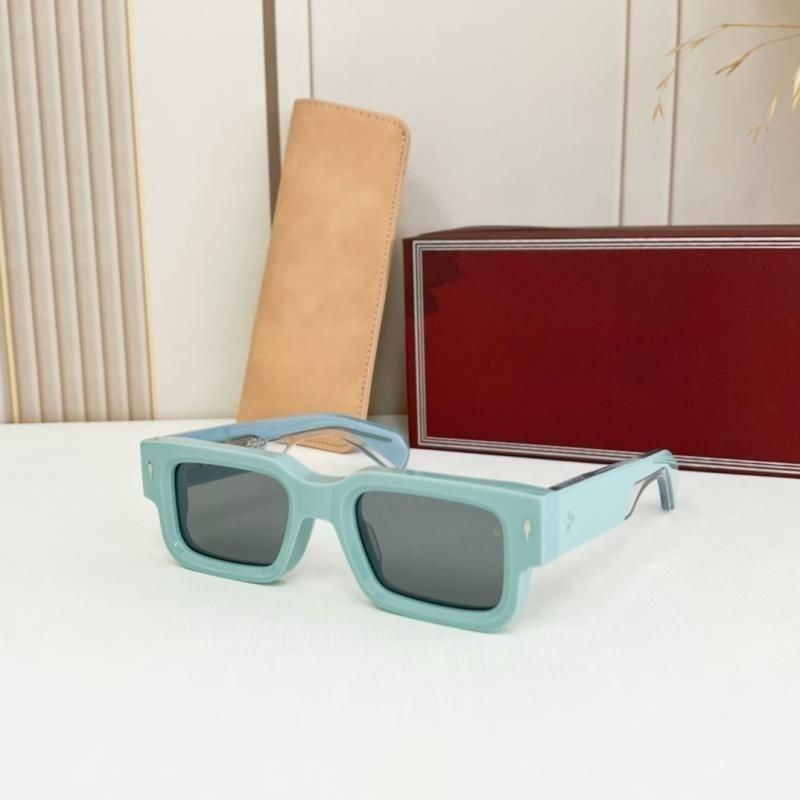 Fashion High Quality Jacques Retro Vintage Rectangular Polygon Acetate Frame Astaire Men Marie Women Sunglasses Mage Optical_voghion.com