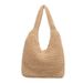 Borsa da spiaggia estiva in paglia intrecciata, semplice ed elegante, stile 2025, per le donne._voghion.com