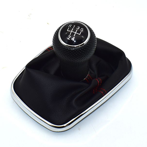 5/6 Speed Gear Shift Knob Lever Shifter Gaitor Boot PU Leather For 1998-2004 Golf IV 4 GTI R32 VW Bora Jetta MT_voghion.com