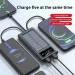 New200000 MAh Solar Bank Large Capacity Mobile Power Fast Charging Battery Dual USB 4 Cables For IPhone Samsung Huawei_voghion.com