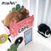 MISSPET Cactus Coffee House CAFE Pink Double Layer Large Space Post Bed Cat Scratching Board_voghion.com