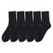 Chaussettes longues tube souples noires et blanches pour hommes et femmes, mi-mollet, emballage_voghion.com