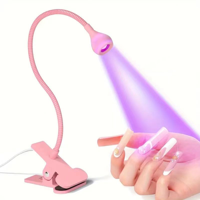 Dryer Light UV Nail lamp Wavelength Clip-on Desk Mini USB For Gel Nails ongle Manicure Salon Tools_voghion.com