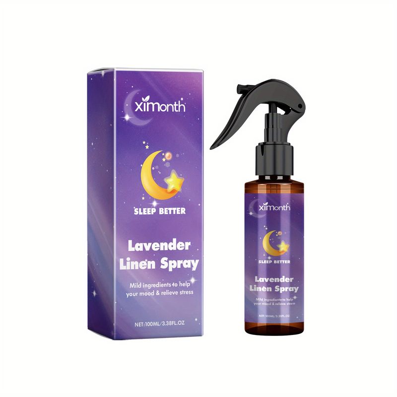 Spray de lavandă cu in 100 ml/3,38 fl. oz, somn mai bun, ingrediente blânde pentru a vă îmbunătăți starea de spirit și a ameliora stresul_voghion.com