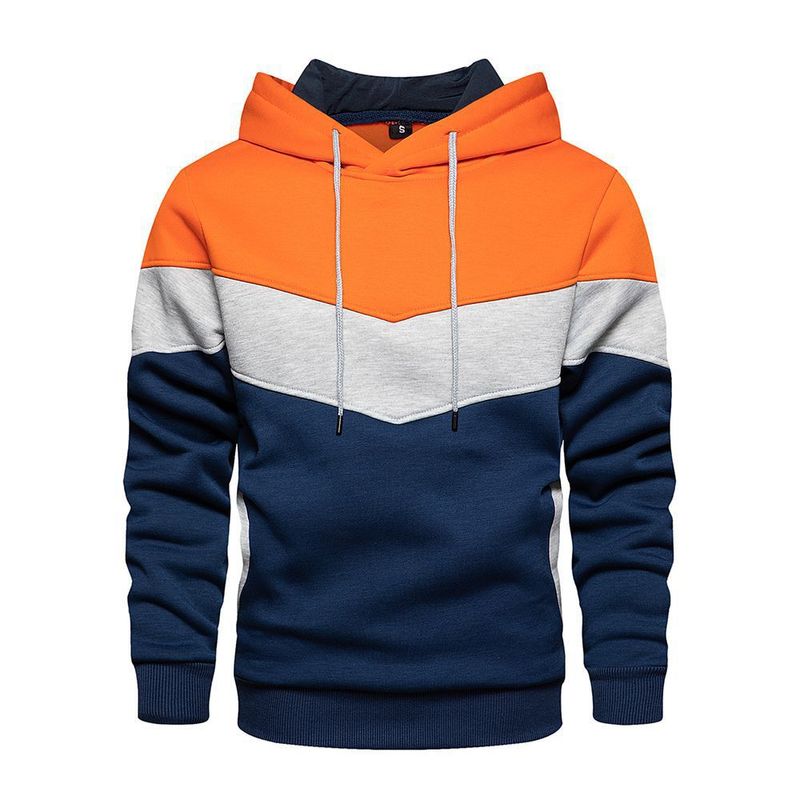 Autumn winter straight color loose sleeve with side seam pockets for teenagers hooded and casual sweatshirt_voghion.com