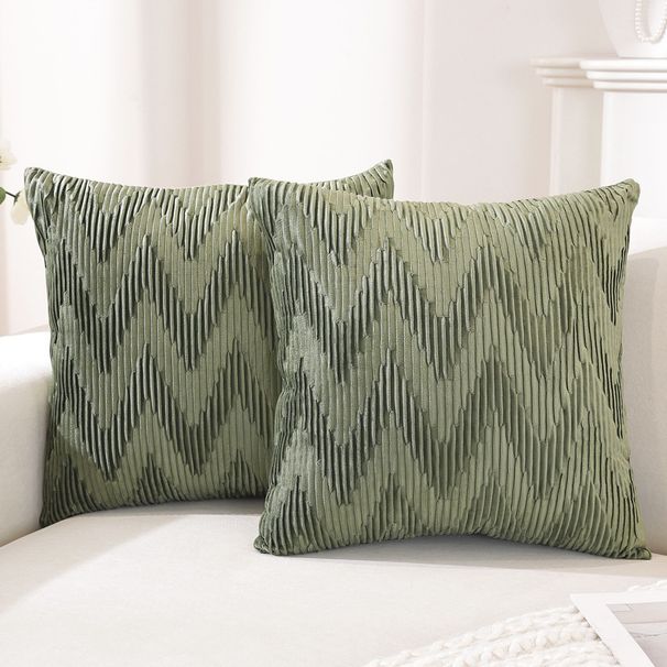 Nuovo copridivano in velluto goffrato, cuscino a onda tinta unita, e-commerce transfrontaliero, venditore di tessuti per la casa all'ingrosso_voghion.com