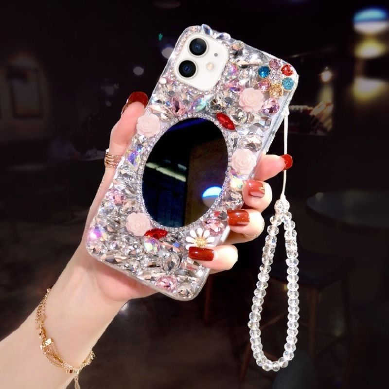 Shiny Diamond Soft Phone Case, Varicolored Mirror Diamond, Mobile Cover for Samsung S24 S21 S22 23Ultra Note20_voghion.com