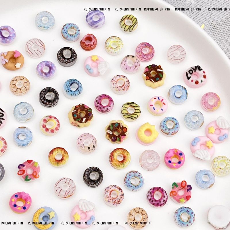 Cute Cartoon Donut Nail Decoration - Adorable Design for Nail Art_voghion.com