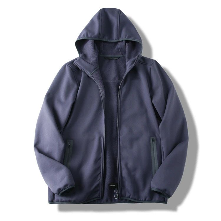 Autumn New Mountain Style Outdoor Lightweight Waterproof Windproof Fully Laminated Casual Hooded Coat Softshell Jacket_voghion.com