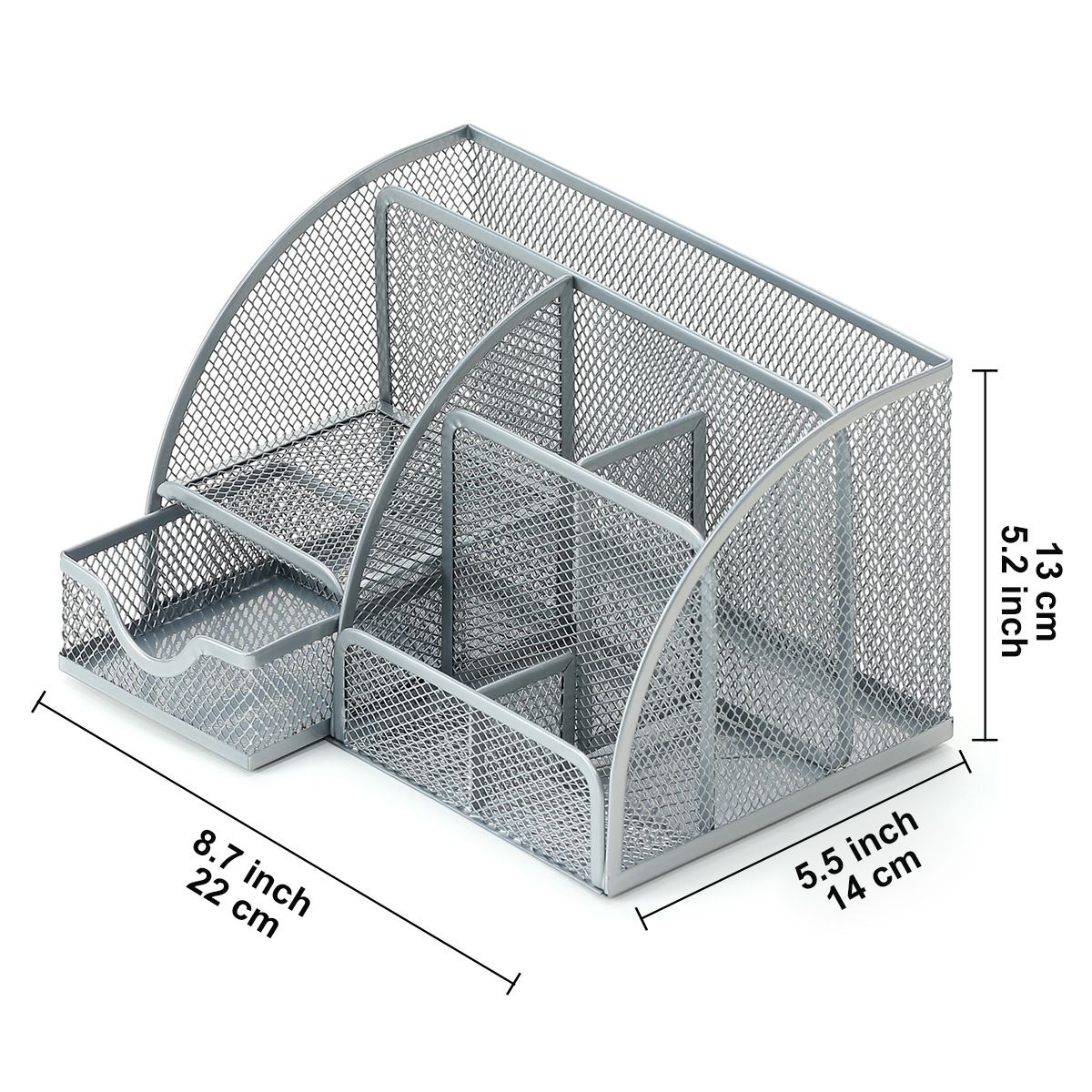 Metall Stifthalter Grousshandel Bürosmaterial Multifunktionell Kreativ Perséinlechkeet Stiftfäss Kombinatioun Stationery Desktop Hohl Späicherkëscht_voghion.com
